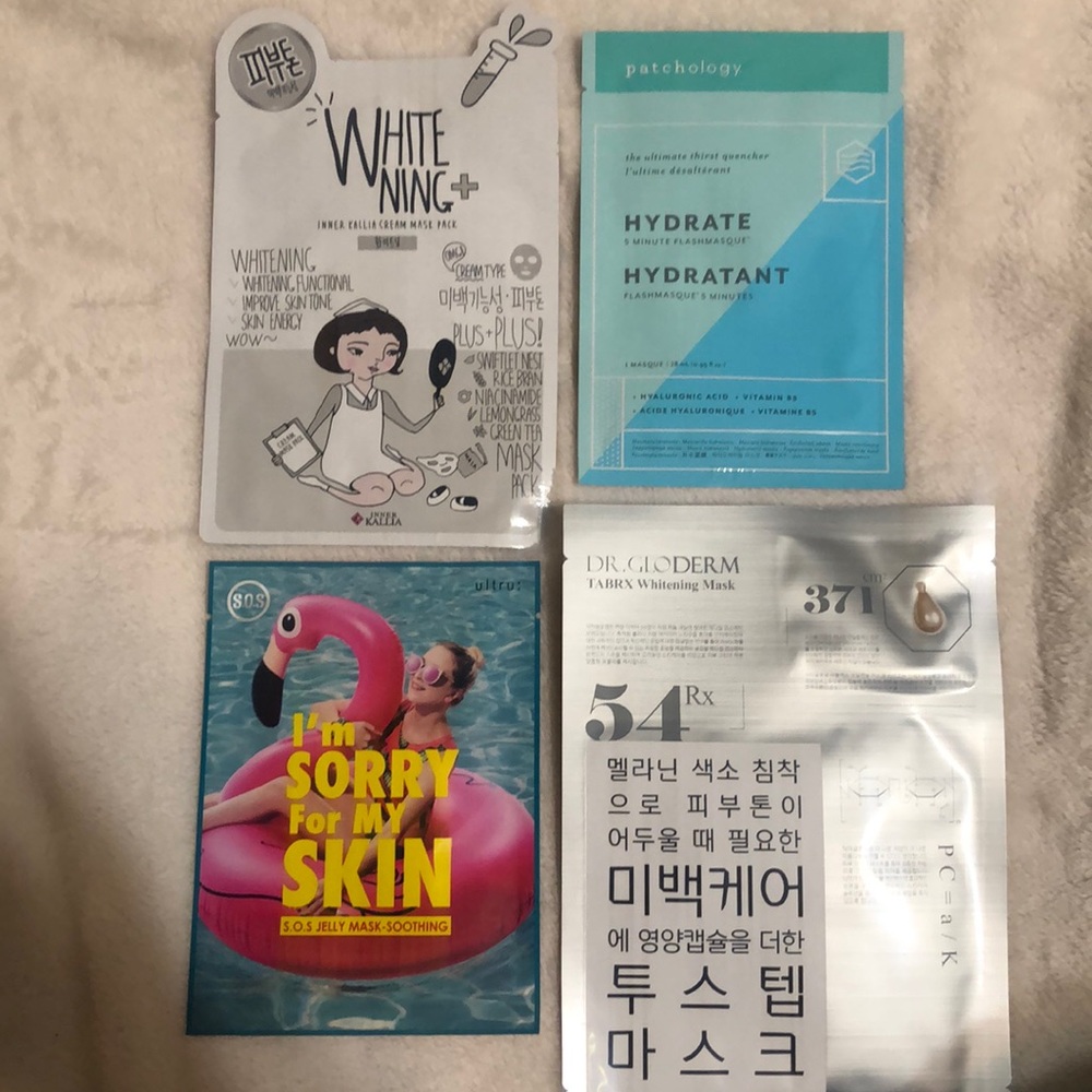 4 PC Sheet Mask bundle